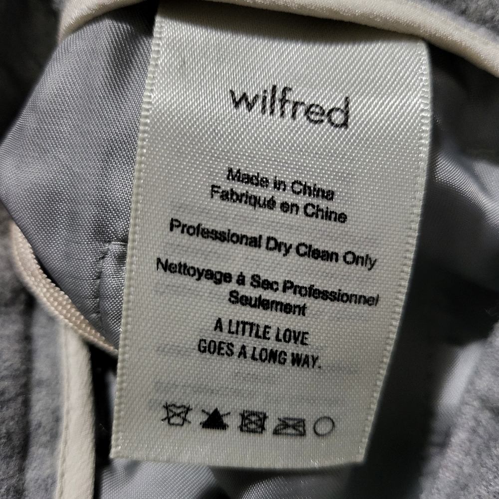 Aritzia Wilfred Wool Cashmere Blend Belted Cropped Trousers size 8 - Picture 8 of 9